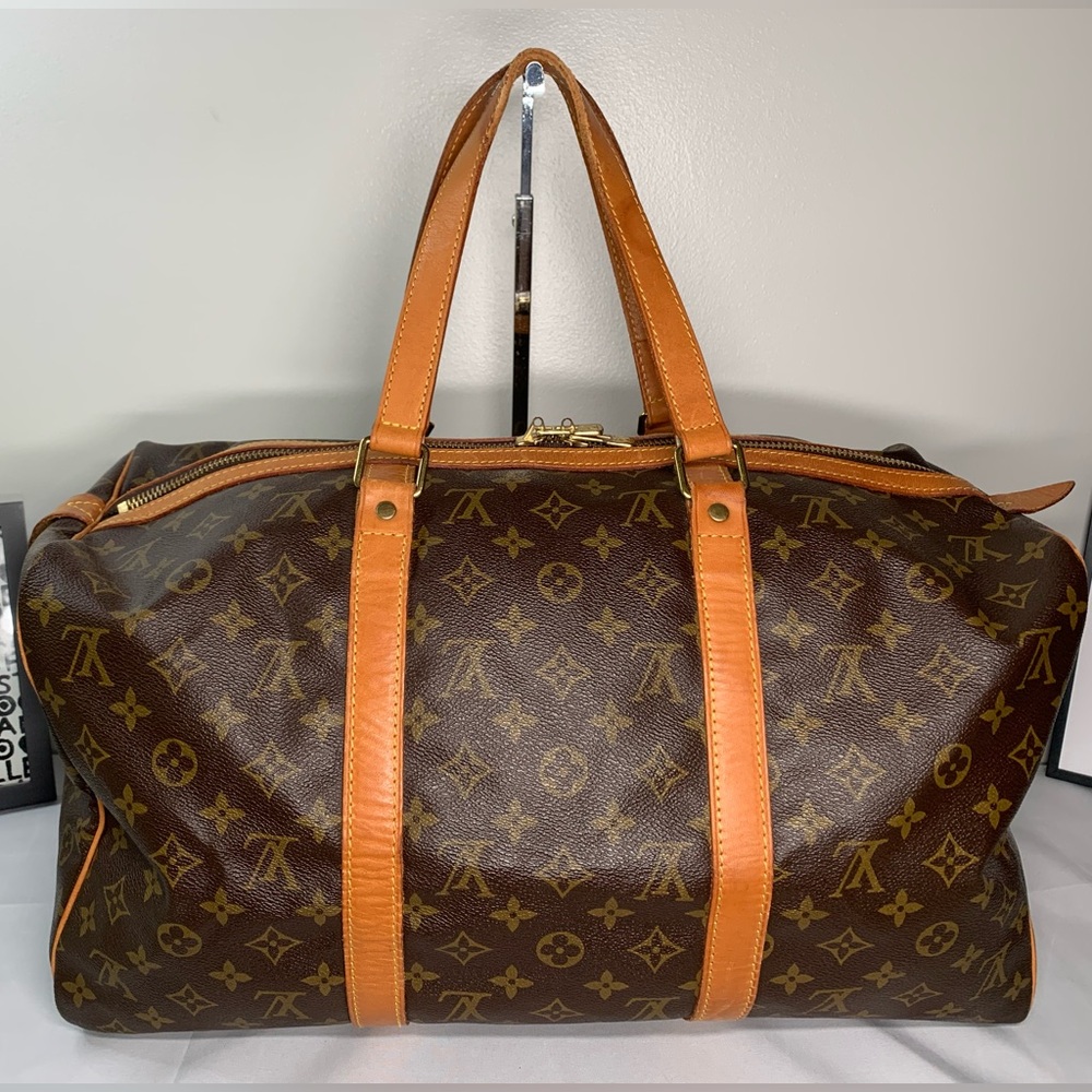 Vintage Louis Vuitton Sac Souple 45 monogram canvas travel bag